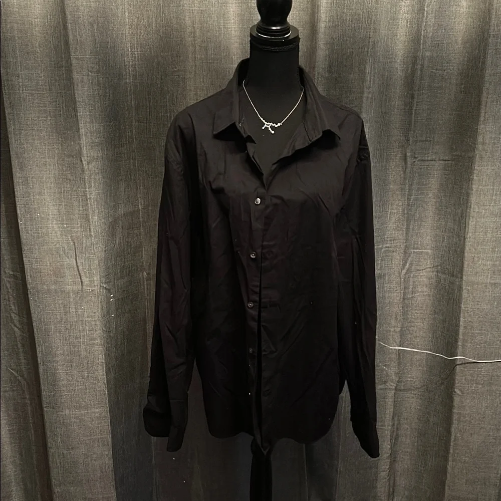 Banana Republic Black Casual Button Down Shirt